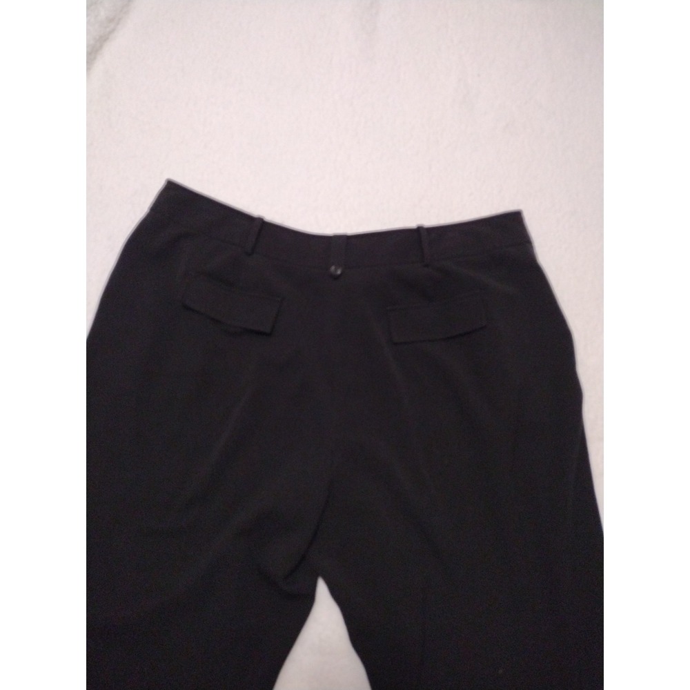 Worthington Capri Pants Woman 20 W Black Dressy Pants Pockets Stretch Office - Picture 7 of 7